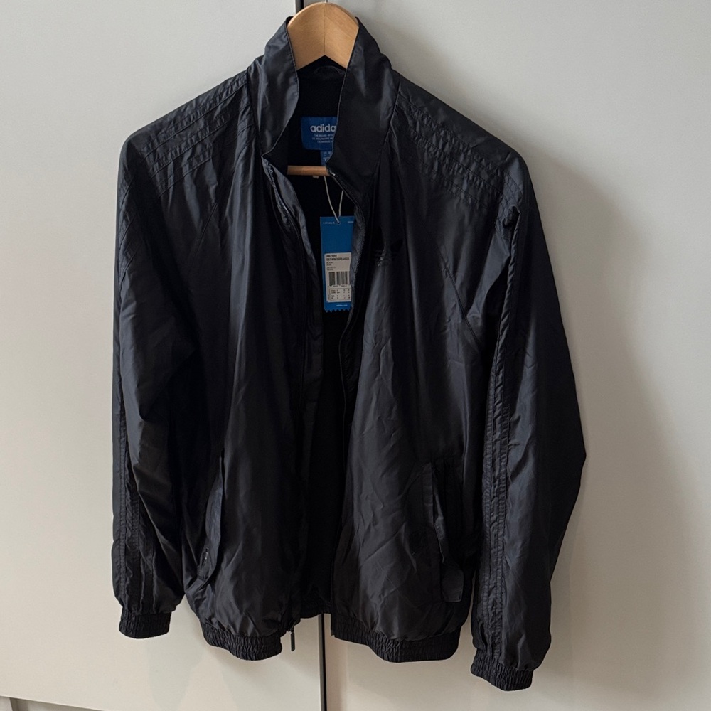 Adidas Classic Black Windbreaker